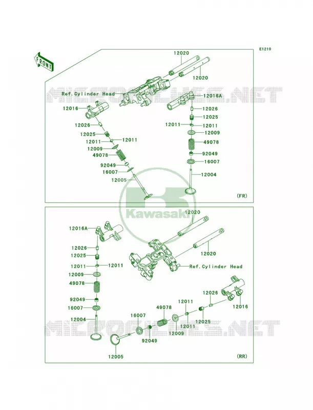 Valves Kawasaki MOTOS 1700 2013 Vulcan 1700 Nomad  VN1700CDF