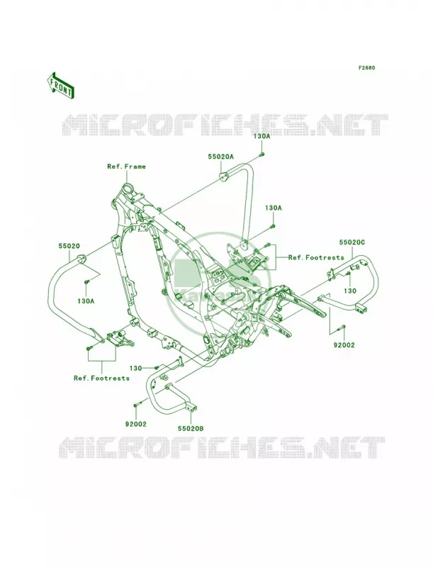 Guards Kawasaki MOTOS 1700 2012 Vulcan 1700 Nomad  VN1700CCF