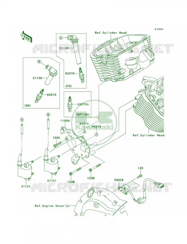 Ignition System Kawasaki MOTOS 900 2012 Vulcan 900 Classic  VN900BCF