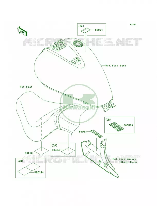 Labels Kawasaki MOTOS 900 2012 Vulcan 900 Classic  VN900BCF