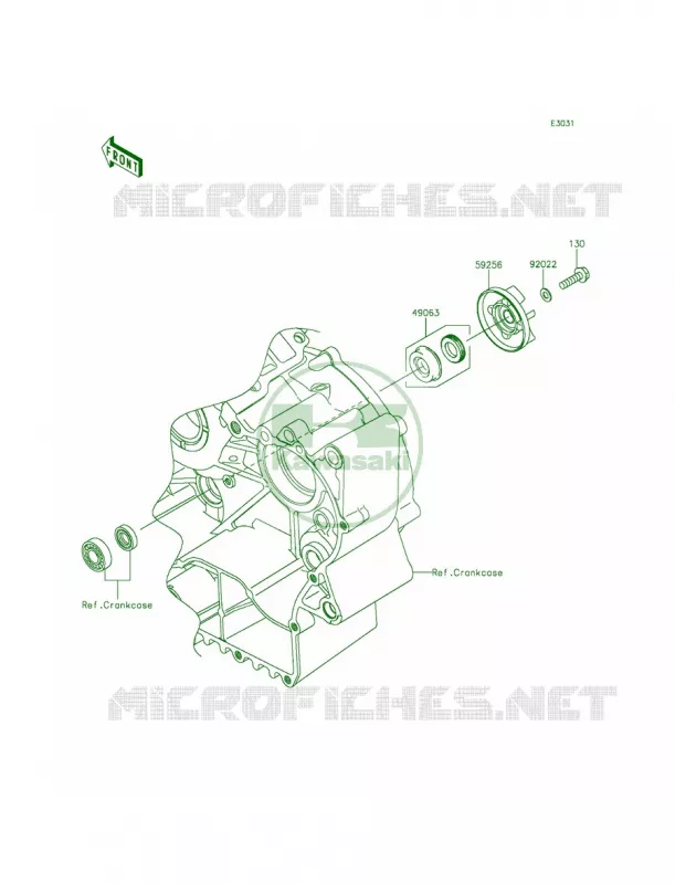 Water Pump Kawasaki MOTOS 900 2012 Vulcan 900 Custom  VN900CCF