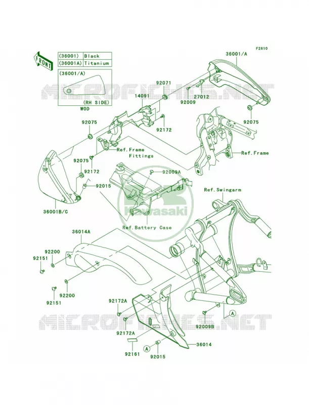 Side CoversChain Cover Kawasaki MOTOS 2000 2009 Vulcan 2000  VN2000G9F
