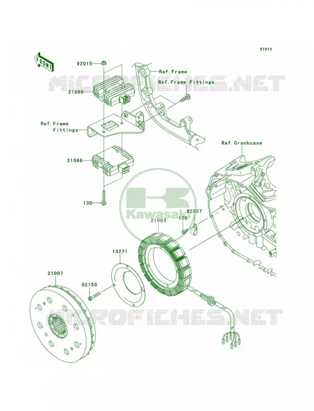 Generator Kawasaki MOTOS 2000 2009 Vulcan 2000 Classic  VN2000H9F