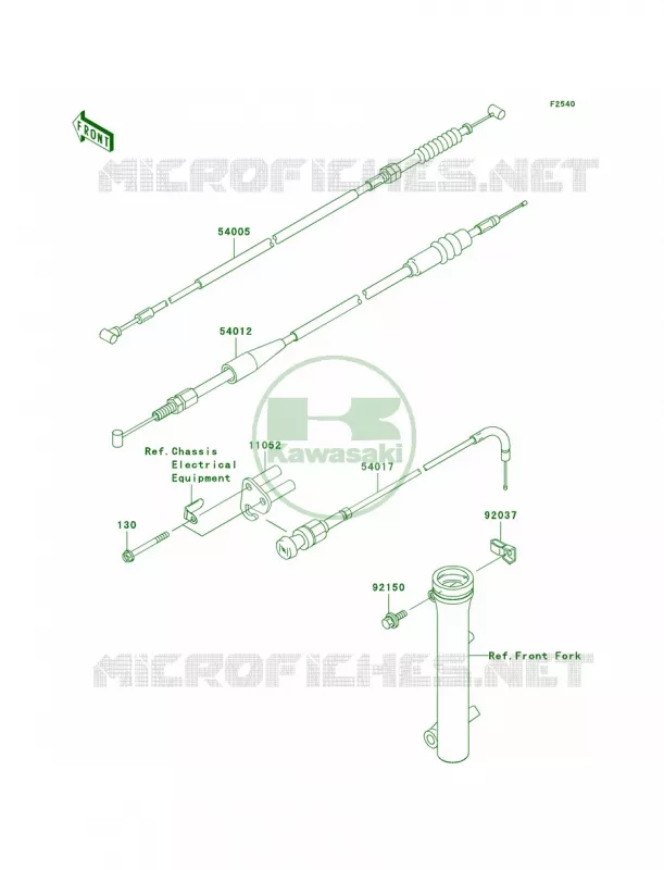 Cables Kawasaki MOTOS 110 2006 KLX110  KLX110A6F
