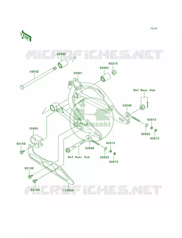Swingarm Kawasaki MOTOS 110 2006 KLX110  KLX110A6F