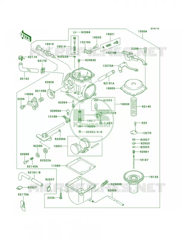 CarburetorA9F Kawasaki MOTOS 125 2009 ELIMINATOR 125  BN125A9F