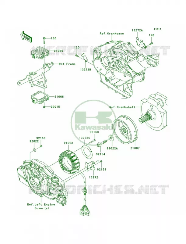 Generator Kawasaki MOTOS 1700 2009 Vulcan 1700 Nomad  VN1700C9F