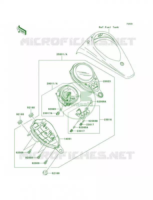 Meters Kawasaki MOTOS 900 2009 Vulcan 900 Custom  VN900C9F
