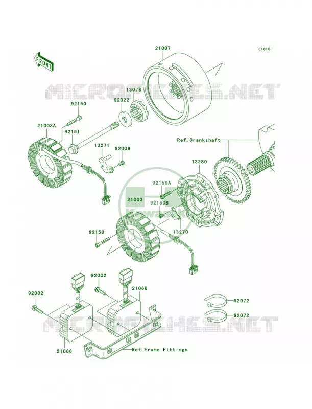 Generator Kawasaki MOTOS 1500 2008 Vulcan 1500 Classic  VN1500N8F