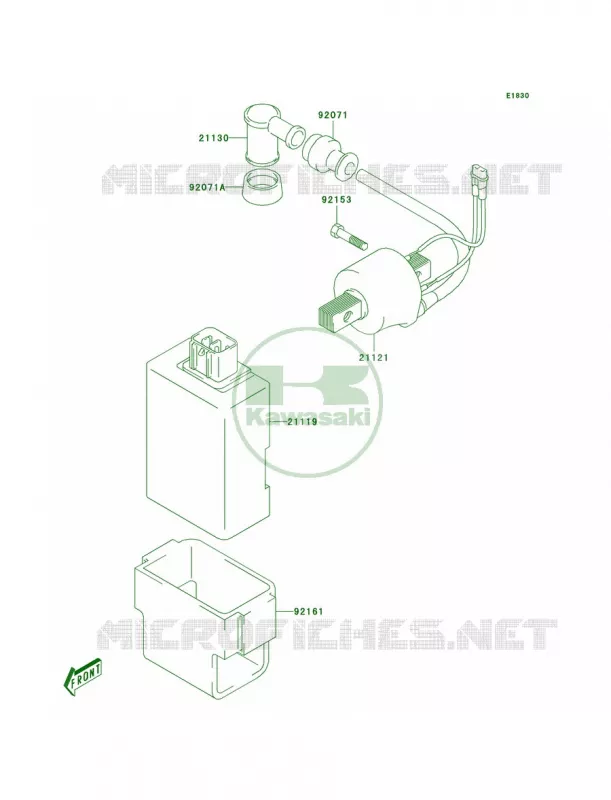 Ignition System Kawasaki MOTOS 125 2006 KLX125  KLX125A6F