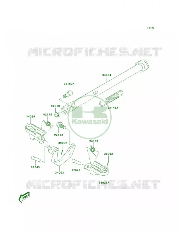 Stands Kawasaki MOTOS 125 2006 KLX125  KLX125A6F