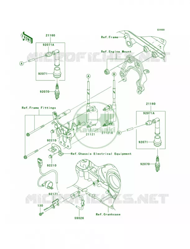 Ignition System Kawasaki MOTOS 2000 2008 Vulcan 2000 Classic LT  VN2000J8F