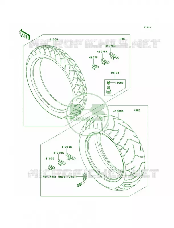 Tires Kawasaki MOTOS 2000 2008 Vulcan 2000 Classic LT  VN2000J8F