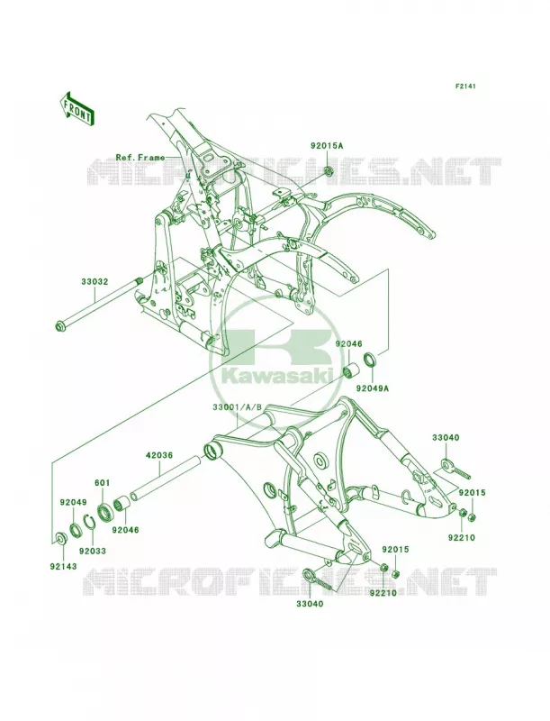 Swingarm Kawasaki MOTOS 900 2008 Vulcan 900 Custom  VN900C8F