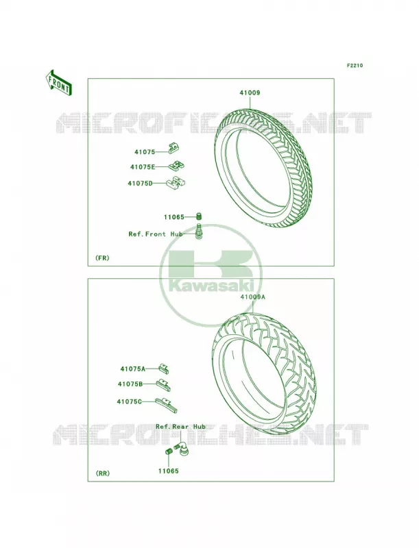 Tires Kawasaki MOTOS 900 2008 Vulcan 900 Custom  VN900C8F