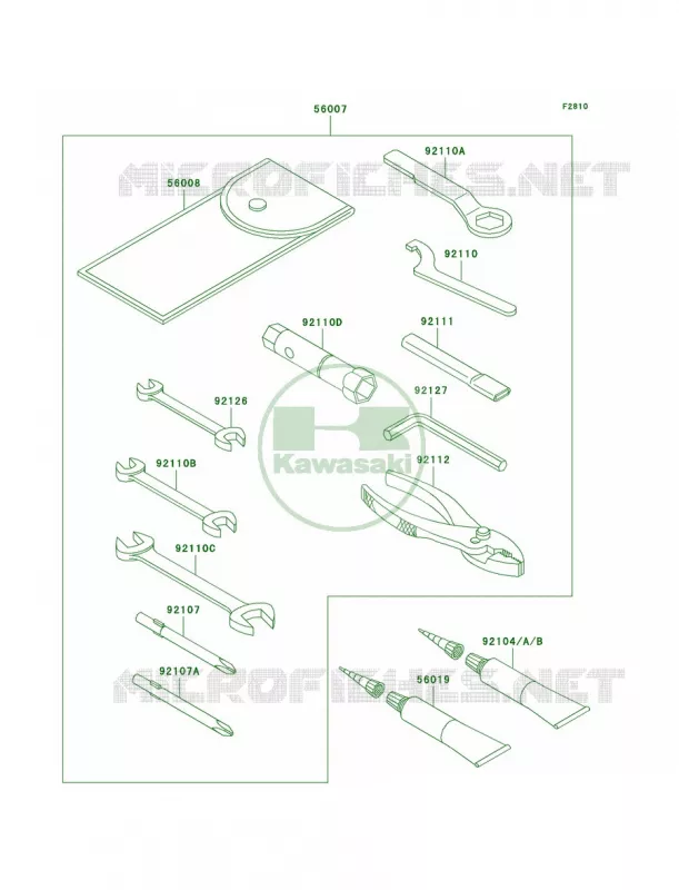 Owner's Tools Kawasaki MOTOS 125 2007 Eliminator 125  BN125A7F