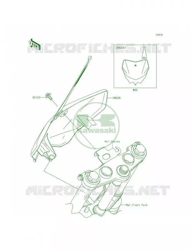 Accessory Kawasaki MOTOS 140 2014 KLX140  KLX140AEF
