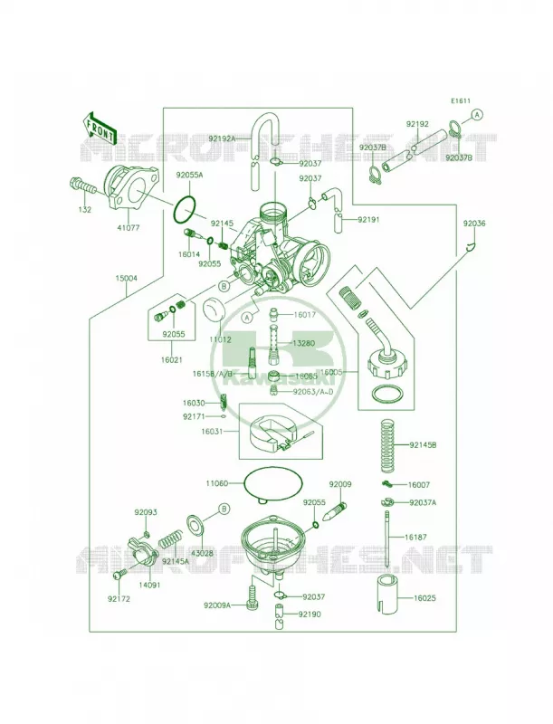 Carburetor Kawasaki MOTOS 140 2014 KLX140  KLX140AEF