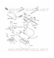 CHASSIS EQUIPMENT ELECTRIQUE pour Kawasaki KEF300
