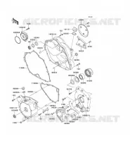 COUVERCLES MOTEUR pour Kawasaki KEF300