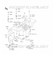 GARDE BOUE ARRI&Egrave;RE pour Kawasaki KEF300