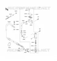MAITRE CYLINDRE ARRI&Egrave;RE pour Kawasaki KEF300