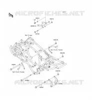 PIECE DE CADRE (COUVERTURE) pour Kawasaki KEF300