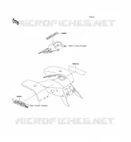 STICKER(GREEN) pour Kawasaki KEF300