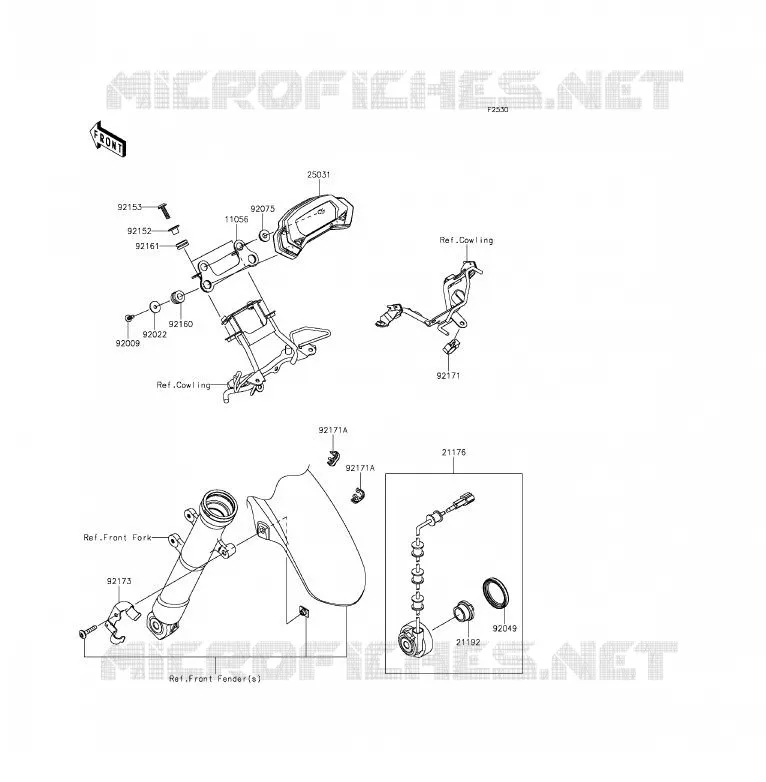COMPTEURS Kawasaki MOTOS 250 2015 Z250SL ABS  BR250FFS