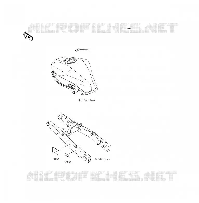 LABEL Kawasaki MOTOS 250 2015 Z250SL ABS  BR250FFS