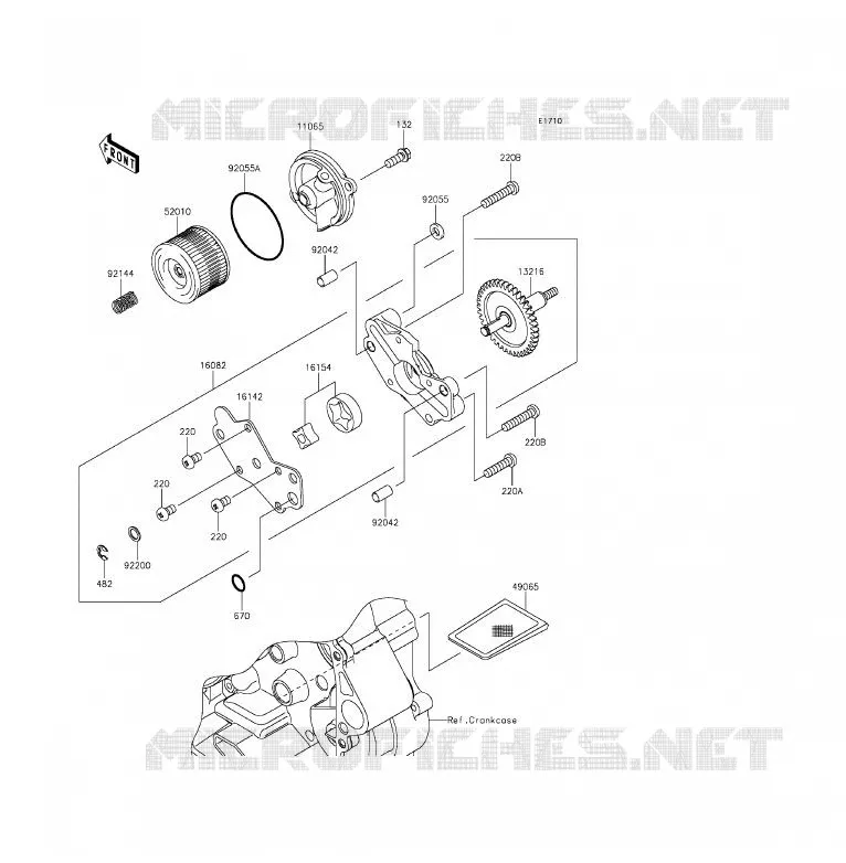 POMPE A HUILE Kawasaki MOTOS 250 2015 Z250SL ABS  BR250FFS