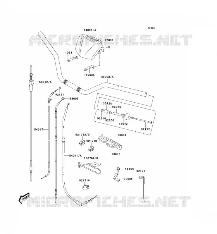 GUIDON Kawasaki QUAD 400 2005 KFX400  KSF400-A3