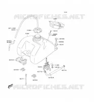RESERVOIR CARBURANT pour Kawasaki KFX400