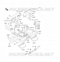 GARDE BOUE ARRI&Egrave;RE pour Kawasaki KVF360