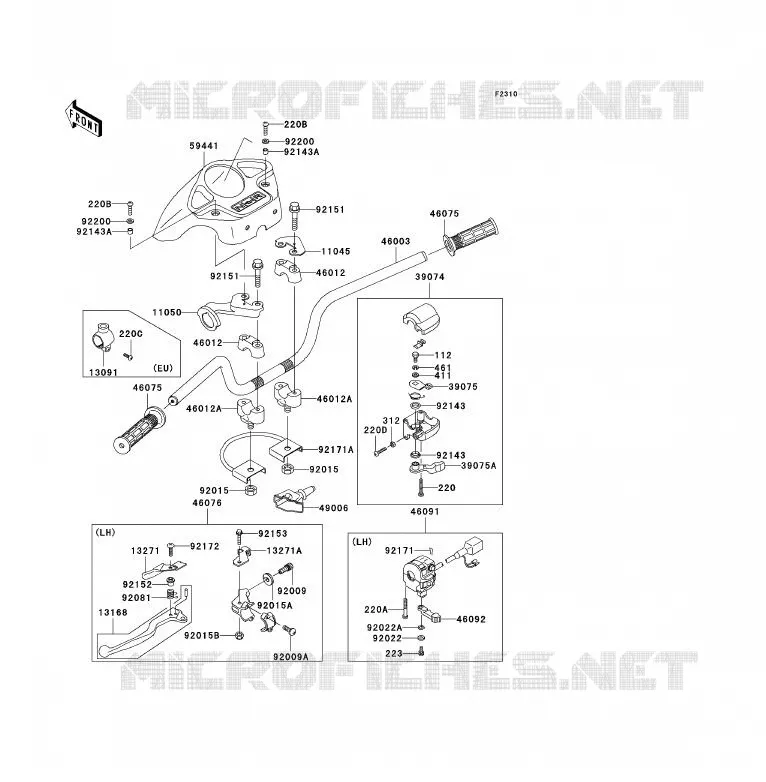 GUIDON Kawasaki QUAD 360 2009 KVF360  KVF360B9F