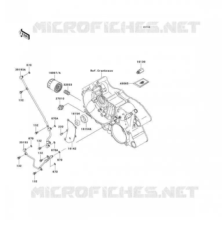 POMPE A HUILE Kawasaki QUAD 360 2009 KVF360  KVF360B9F