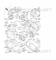 COUVERCLES MOTEUR pour Kawasaki VN1500 CLASSIC