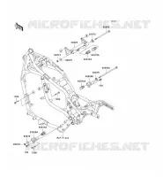 PIECE DE CADRE (COUVERTURE) pour Kawasaki VN1500 CLASSIC