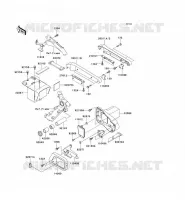 SUPPORT BATTERIE pour Kawasaki VN1500 CLASSIC
