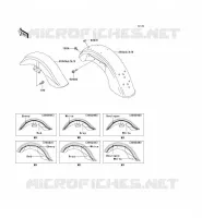 GARDE BOUE pour Kawasaki VN1500 CLASSIC