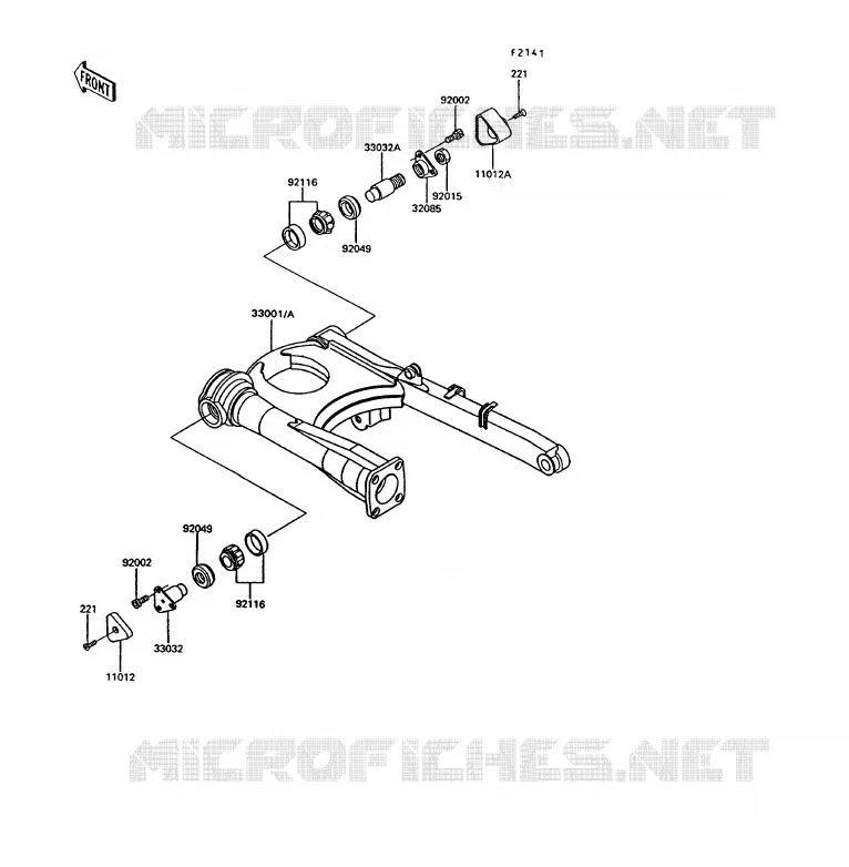 BRAS OSCILLANT Kawasaki MOTOS 1000 1993 1000GTR  ZG1000-A8