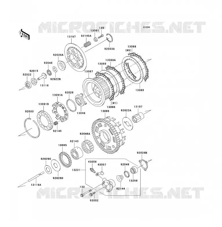 EMBRAYAGE Kawasaki MOTOS 1200 2001 ZRX1200  ZR1200-C1P