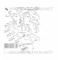 CARENAGE INFERIEUR pour Kawasaki ZZR1100