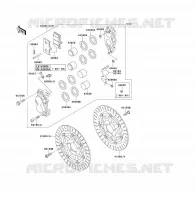 FREIN AVANT pour Kawasaki ZZR1100