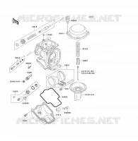 PI&Egrave;CES DE CARBURATEUR pour Kawasaki ZZR1100