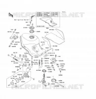 RESERVOIR CARBURANT pour Kawasaki ZZR1100