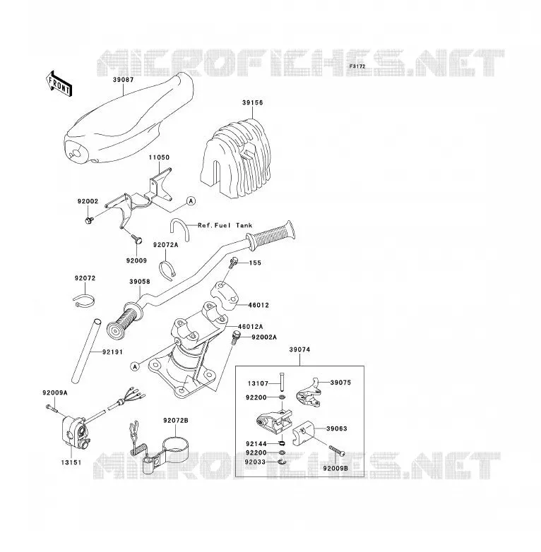 GUIDON Kawasaki JET SKI 900 2003 JET SKI 900 STX  JT900-D1