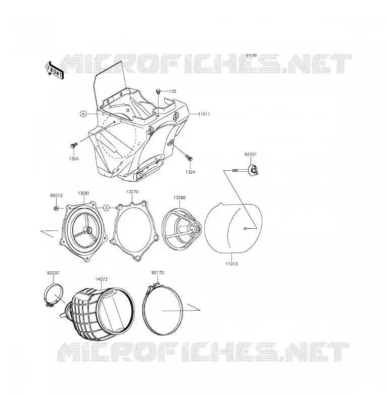 FILTRE A AIR Kawasaki TOUT-TERRAIN 85 2016 KX85 - KX85 II  KX85DGF