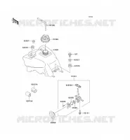 RESERVOIR CARBURANT pour Kawasaki KFX300