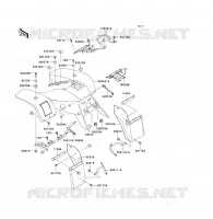 GARDE BOUE AVANT pour Kawasaki KFX300